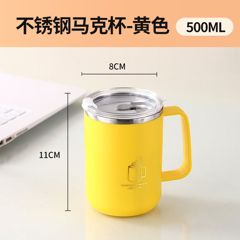 Water cup with lid 304 stainless steel