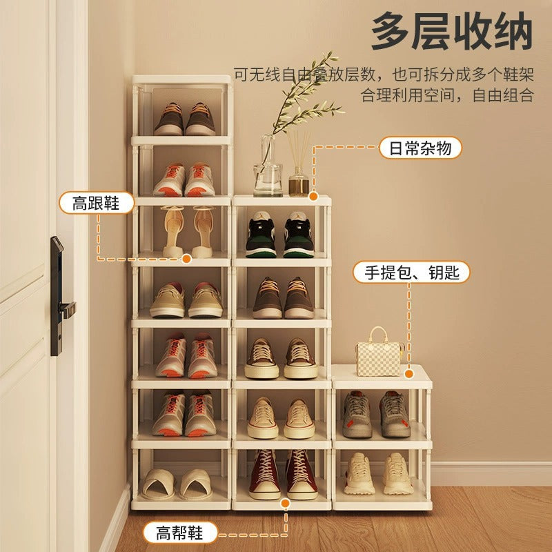 installation-free storage shoe cabinet