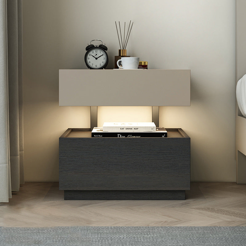 night stand Creative designer walnut solid wood bedside table