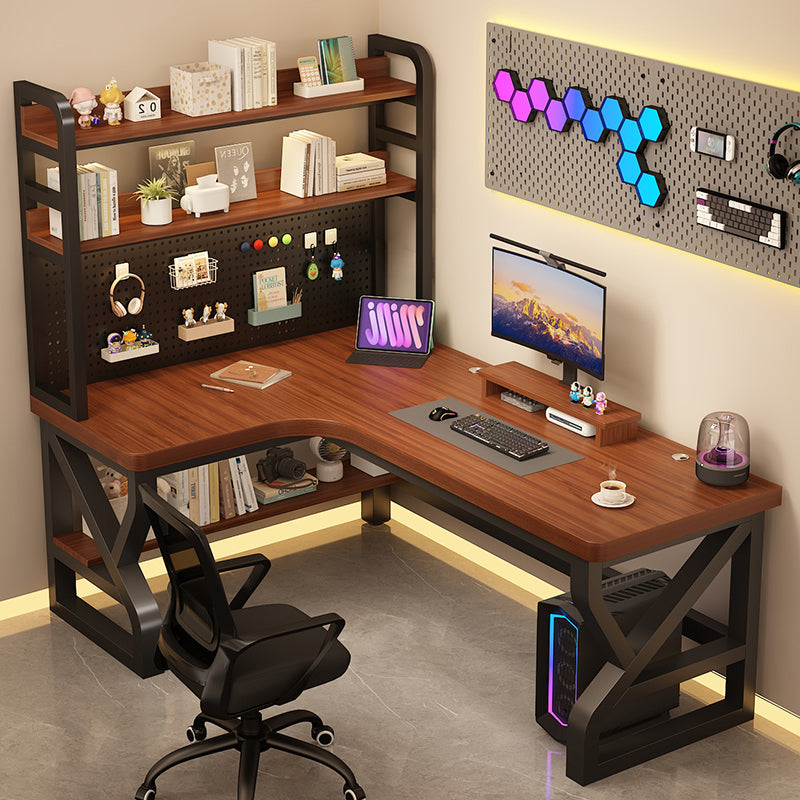Corner desk bookshelf combination bedroom L-shaped desk