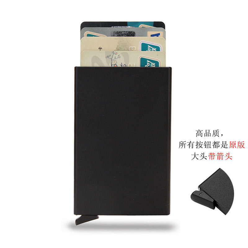 Metal card bag male anti-magnetic aluminum alloy