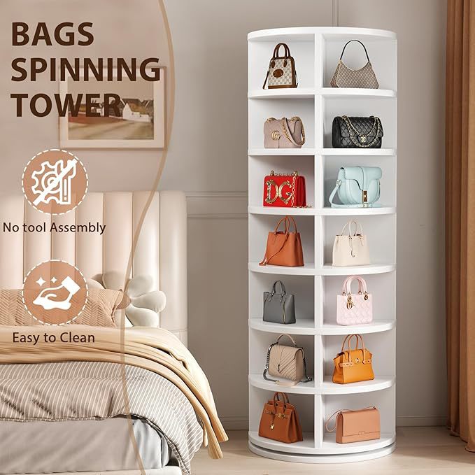 Rotating shoe rack 360 degrees 7 floors