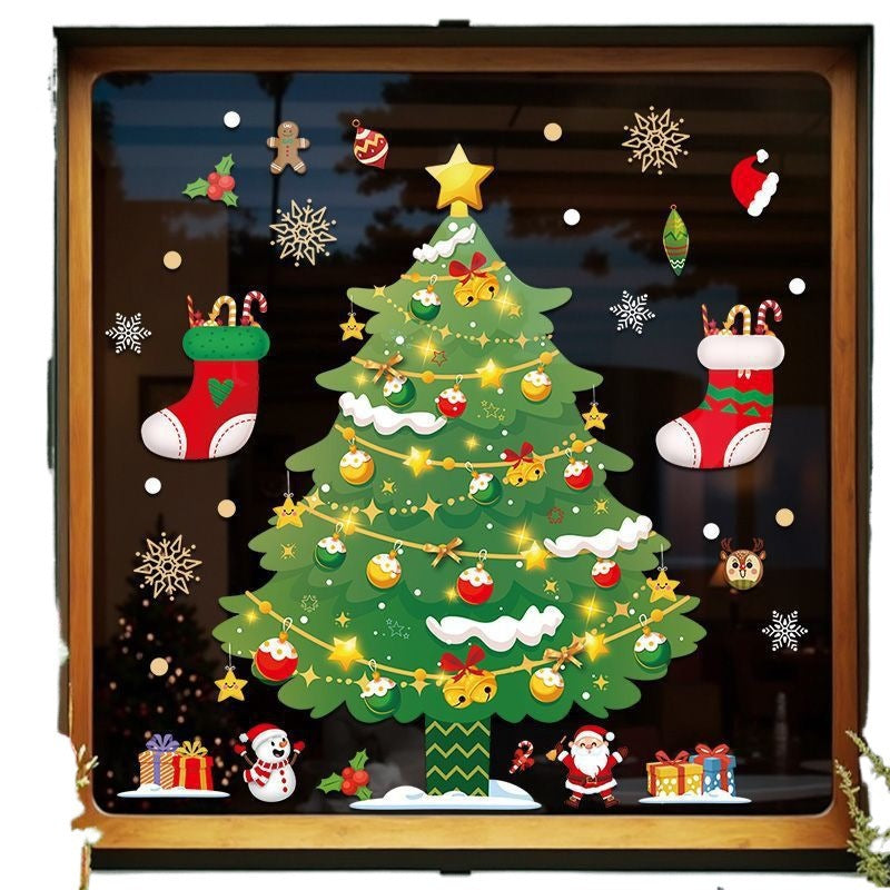 Christmas decorations, static stickers