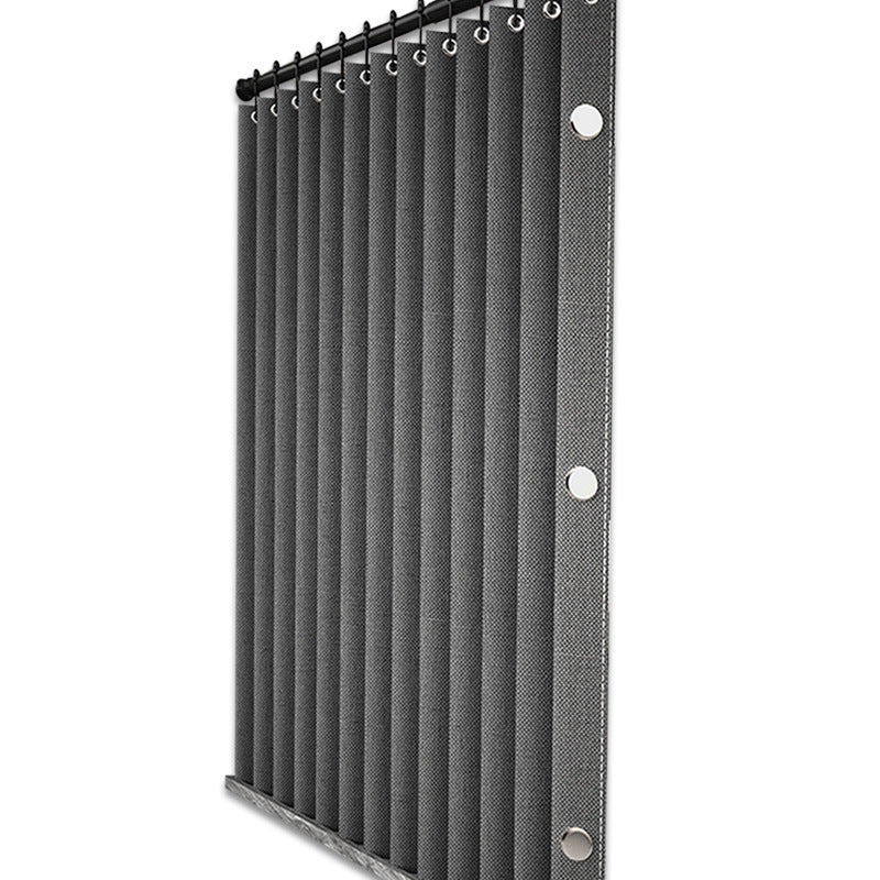 1 Folding magnetic shower curtain waterproof (magnet + leather strap + C-shaped hook)