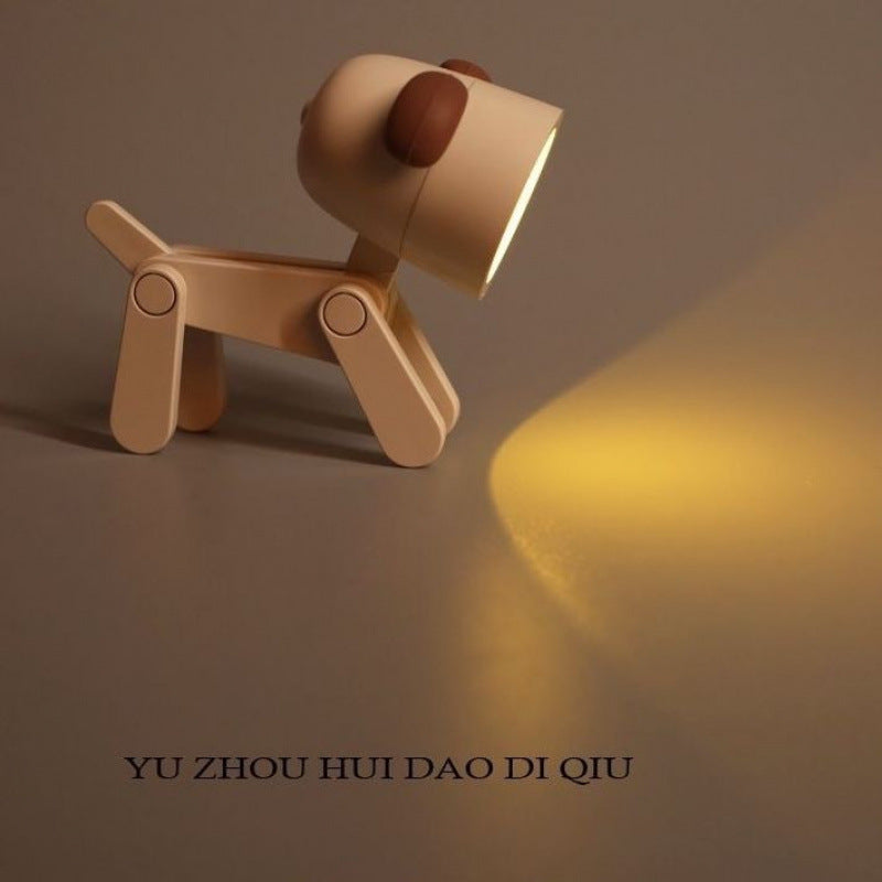 Swing joint movable puppy night light