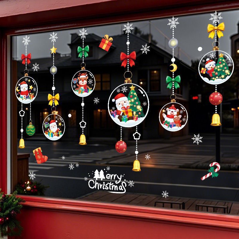 Christmas decorations, static stickers