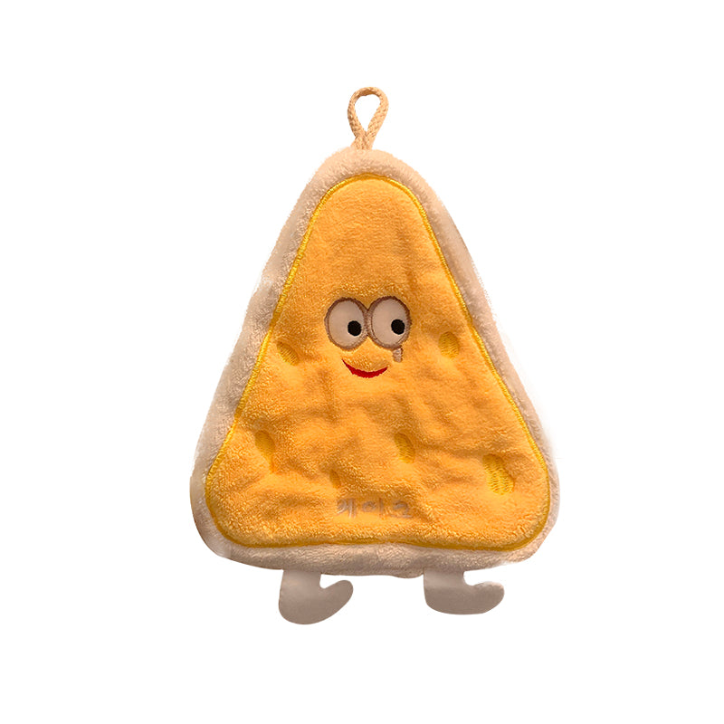 Cute hand towel hanging absorbent thickened kitchen rag