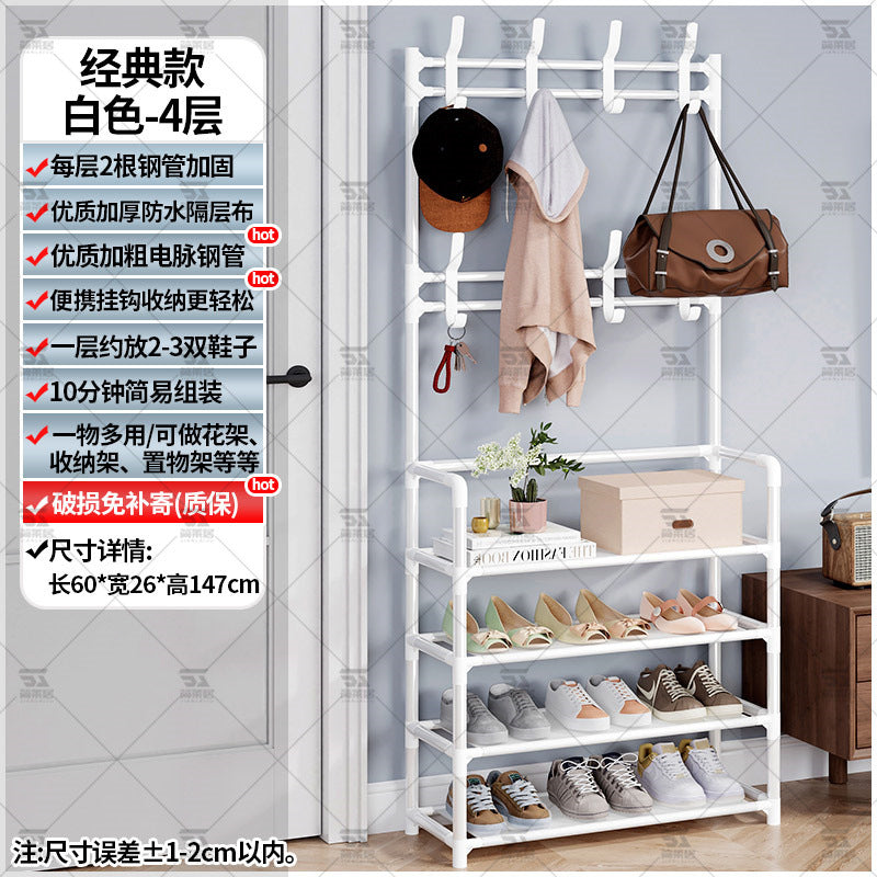 Shoe rack entrance multi-layer household interior