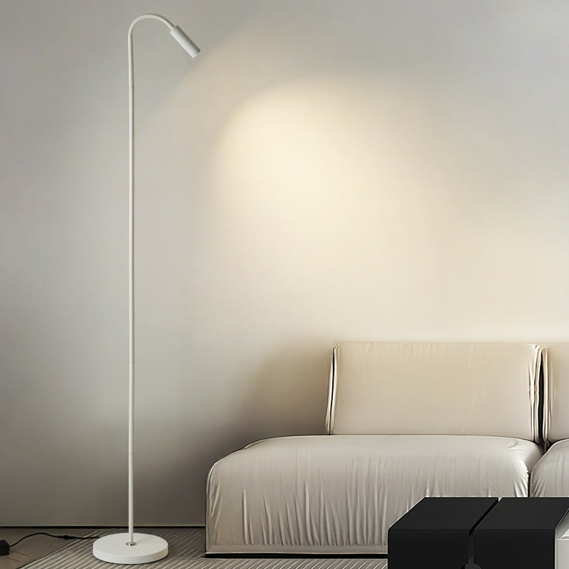 Floor lamp spotlight can be turned around