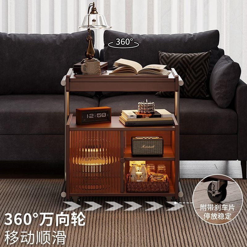 night stand Detachable solid wood sliding frame for bedside table