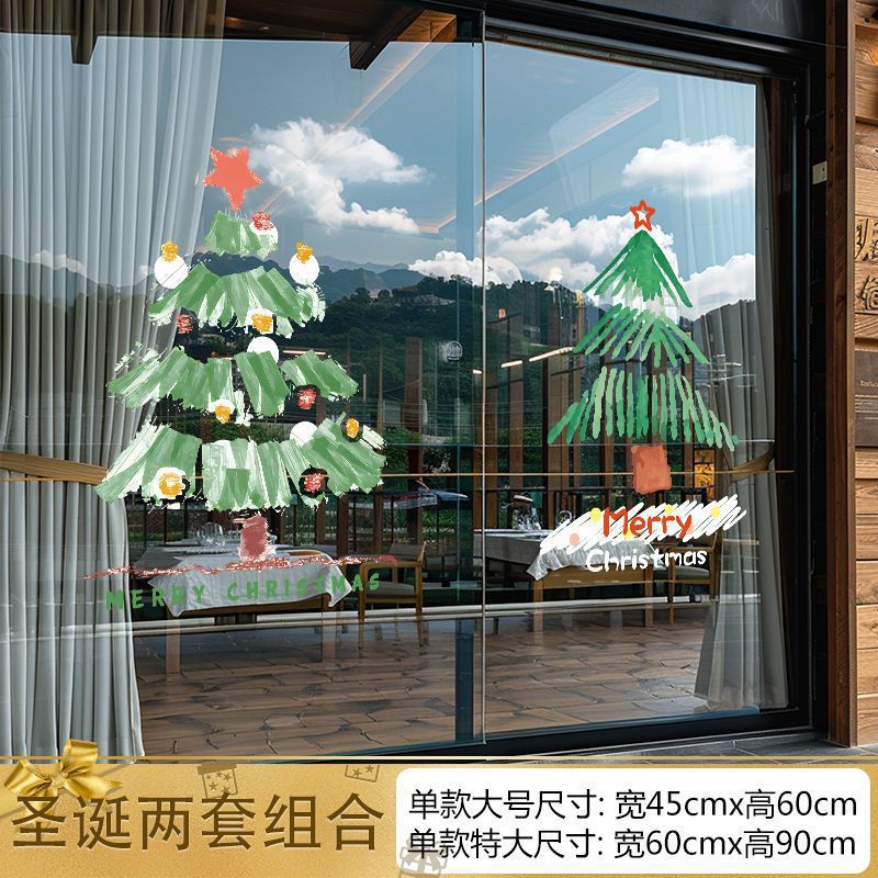 Christmas decorations window stickers