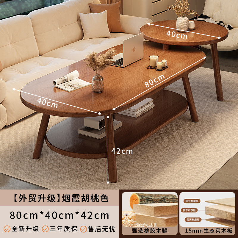 Double coffee table living room home coffee table