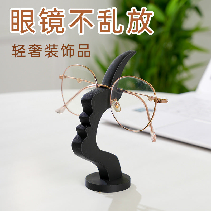 Face creative glasses holder