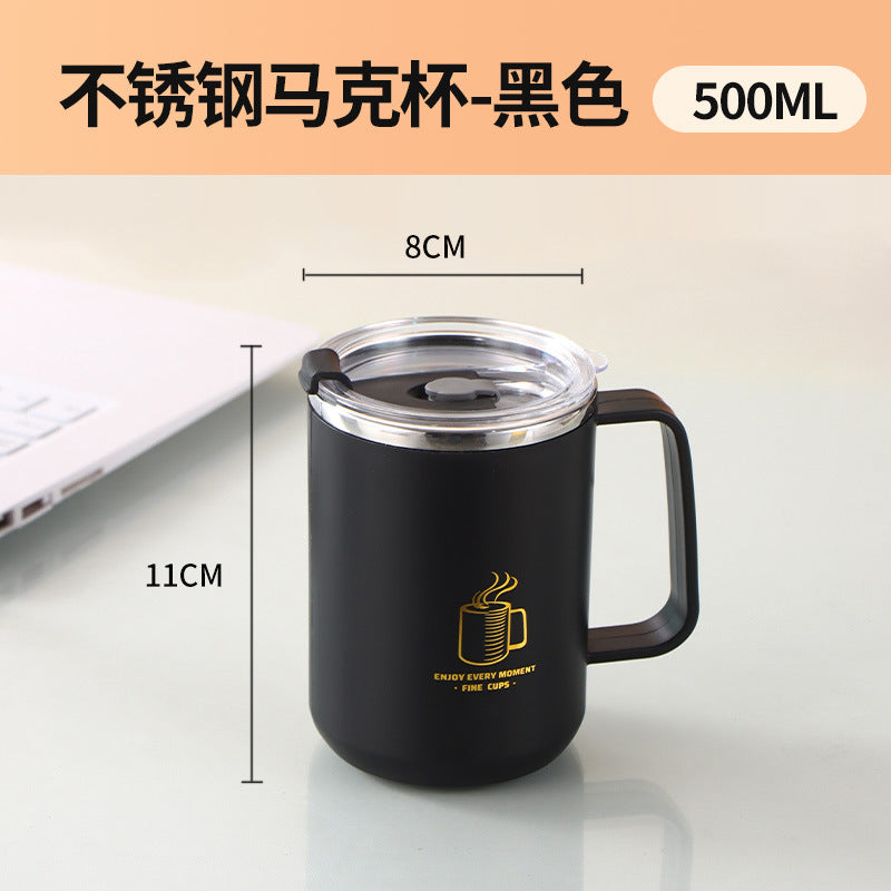 Water cup with lid 304 stainless steel