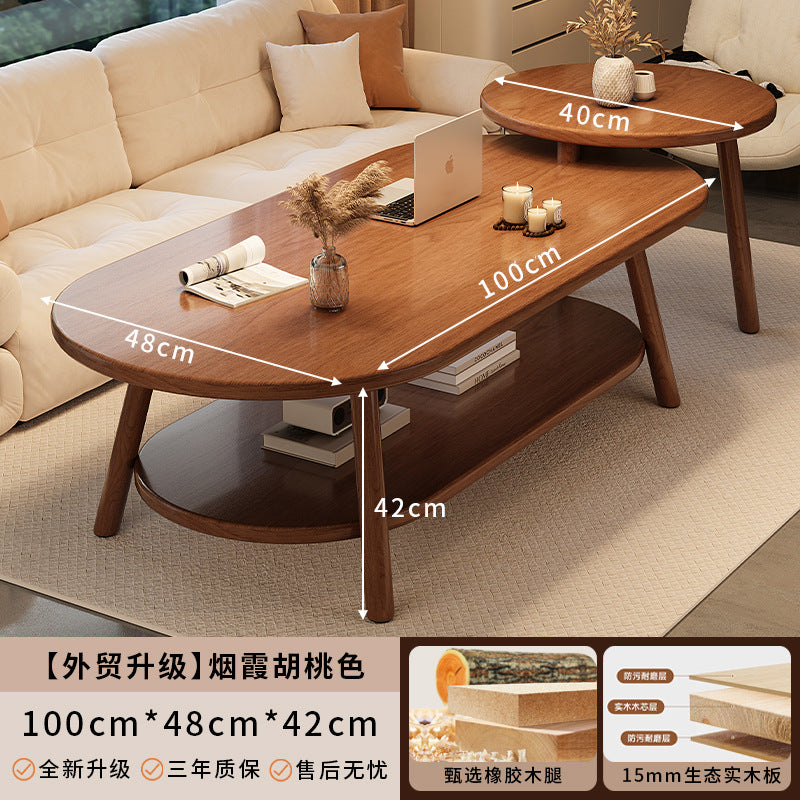 Double coffee table living room home coffee table