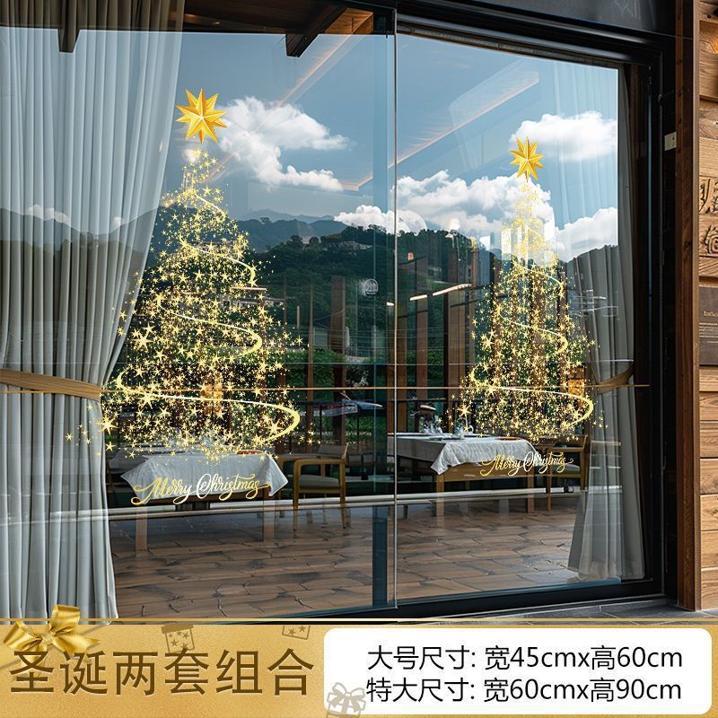 Christmas decorations window stickers