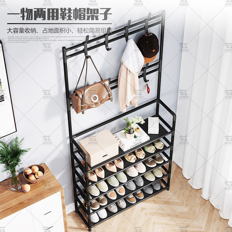 Shoe rack entrance multi-layer household interior