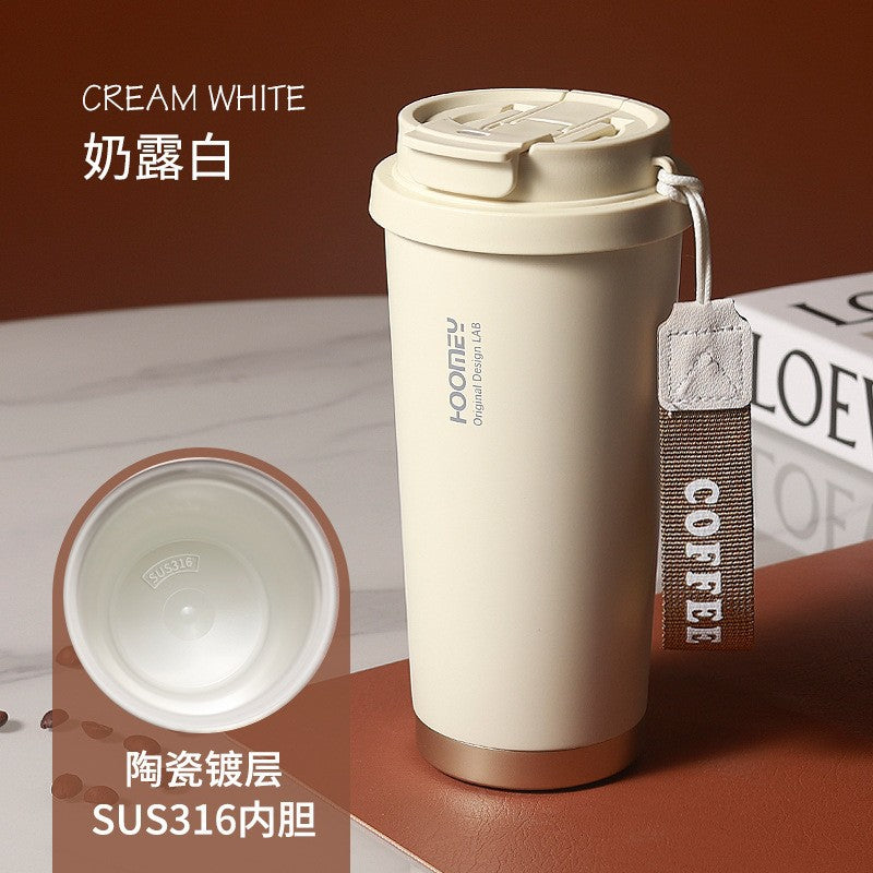 New stainless steel and ceramic coated thermos cups