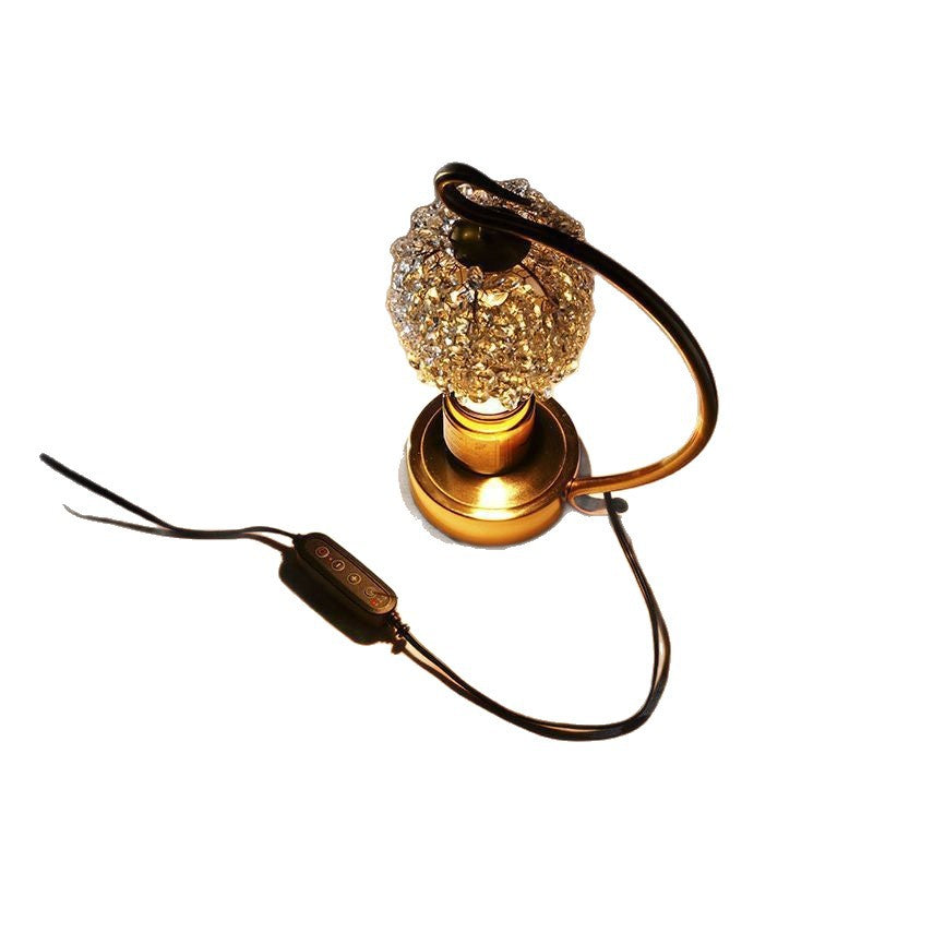 Button light candle warmer lamp