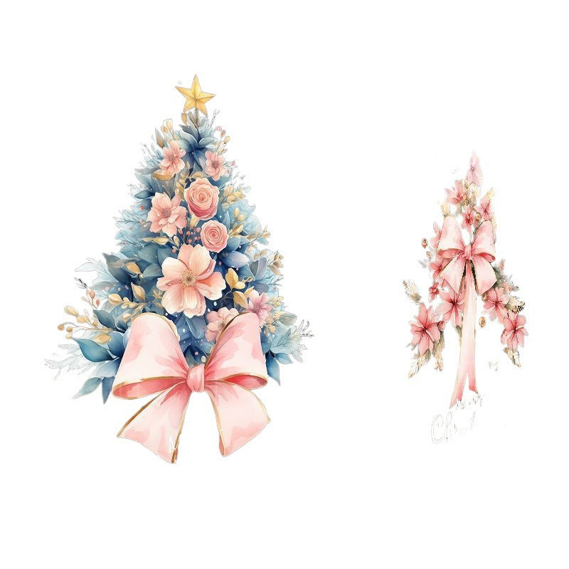 Christmas decoration glass door stickers