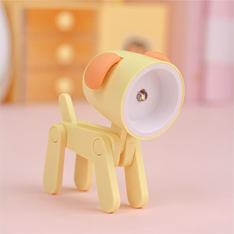 Swing joint movable puppy night light