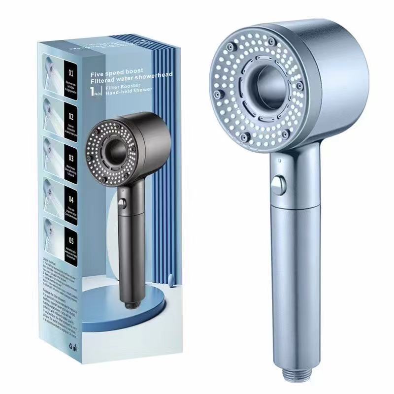 Five-speed strong  shower head and filter