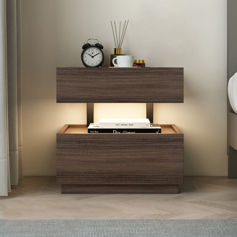 night stand Creative designer walnut solid wood bedside table