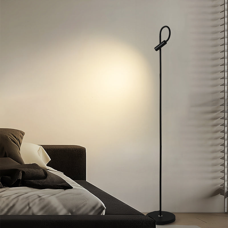 Floor lamp spotlight can be turned around