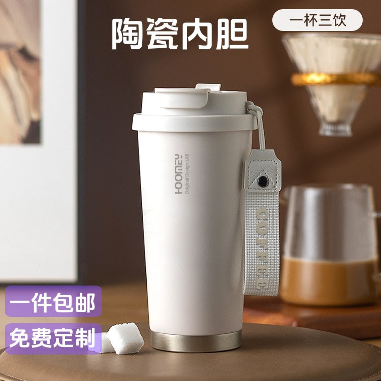 New stainless steel and ceramic coated thermos cups