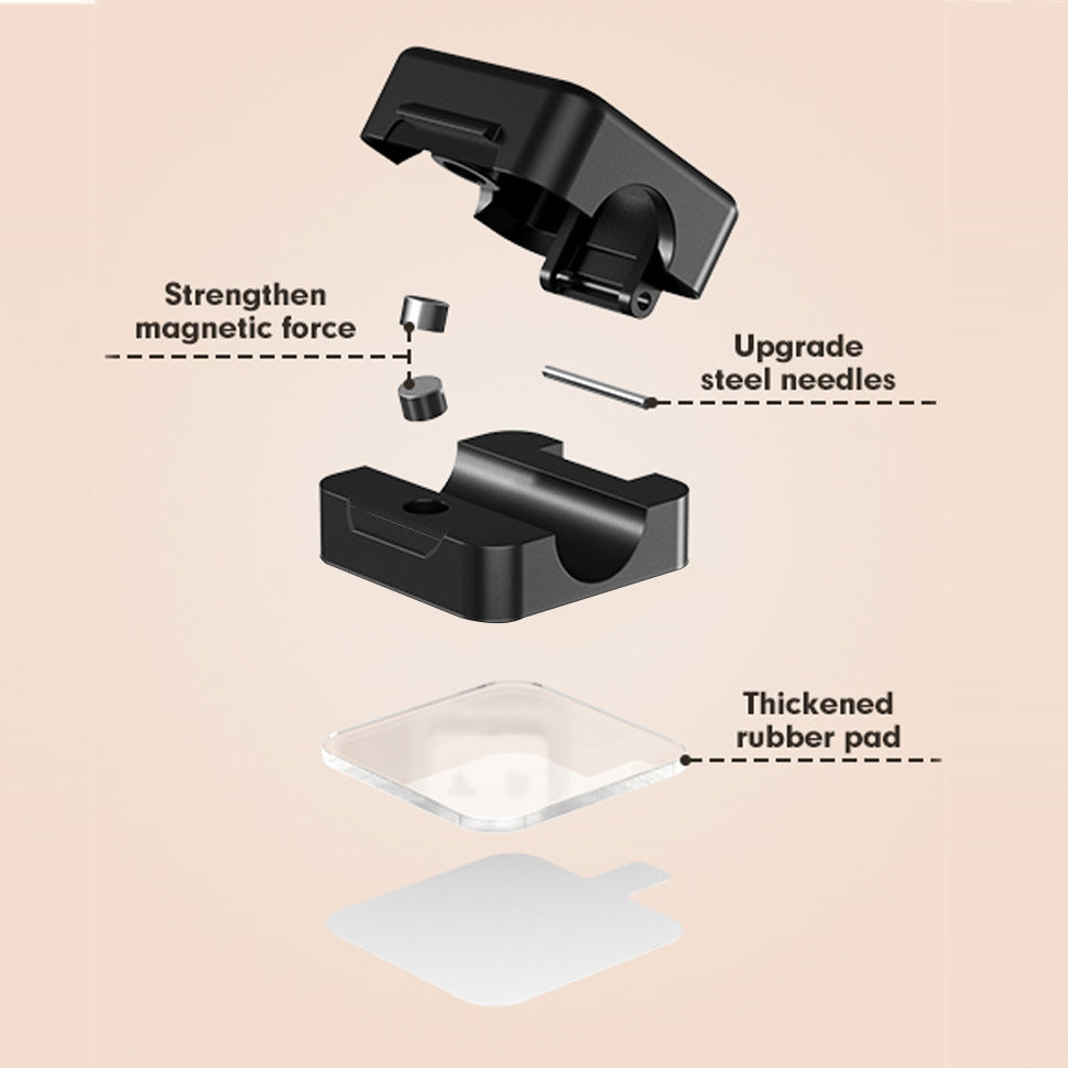 Magnetic sticker, winder, data cable storage cable clip