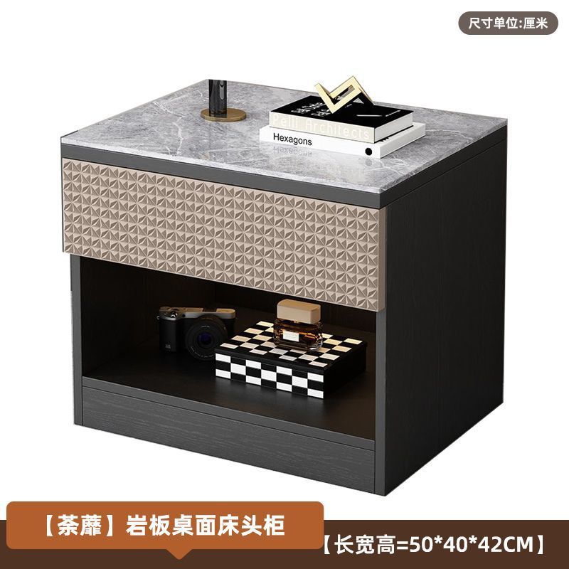 night stand Modern simple rock slab bedside table 20 * 16 * 17 inch
