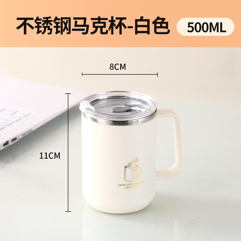 Water cup with lid 304 stainless steel