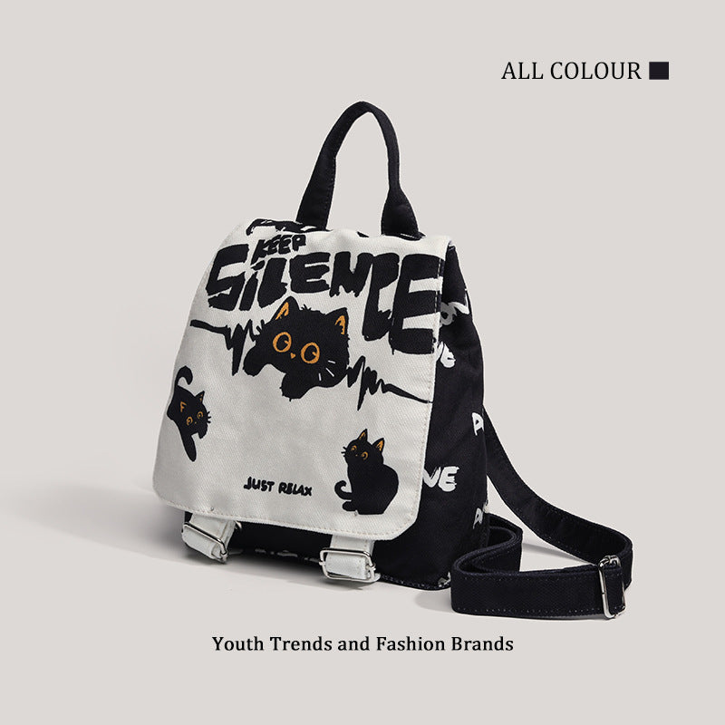 Black cat backpack