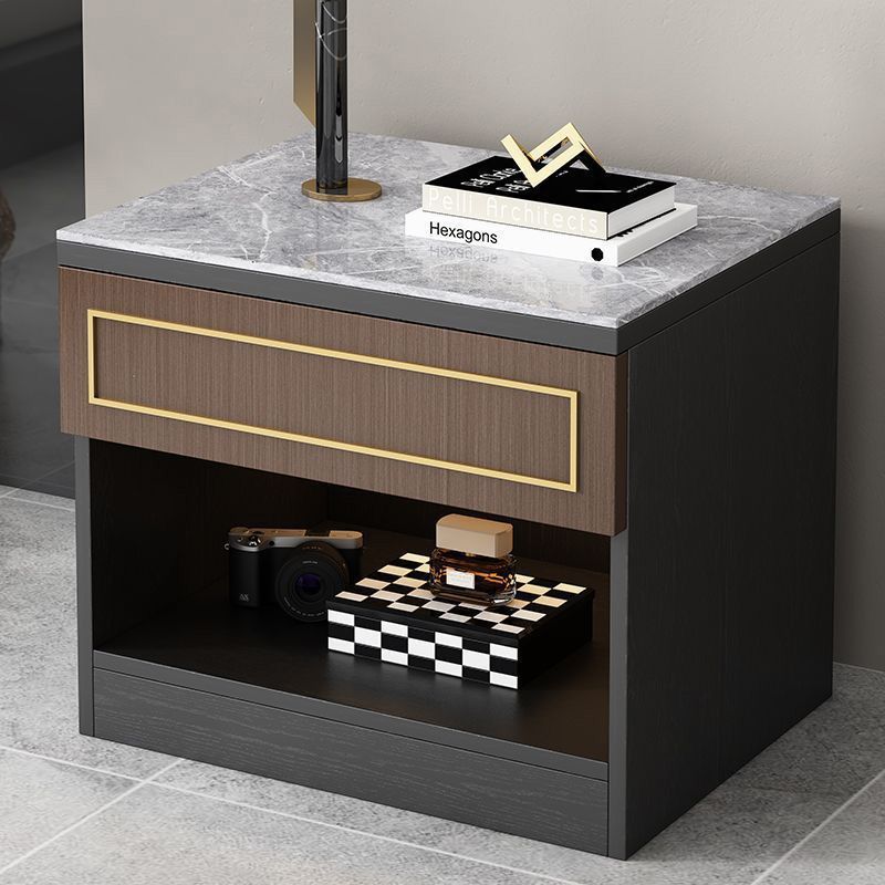 night stand Modern simple rock slab bedside table 20 * 16 * 17 inch