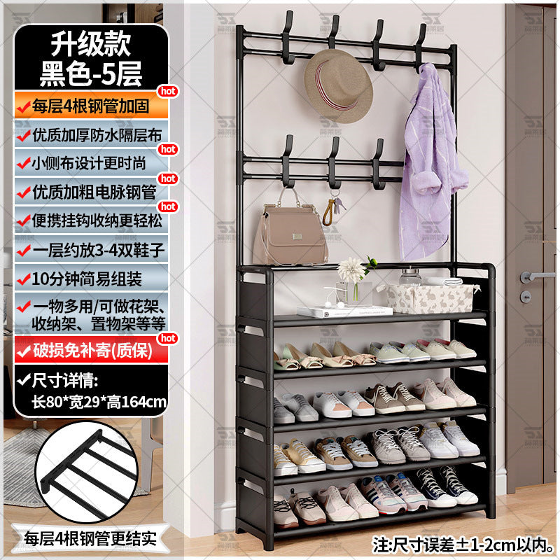 Shoe rack entrance multi-layer household interior