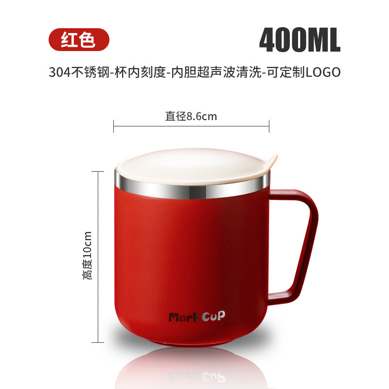 Water cup with lid 304 stainless steel