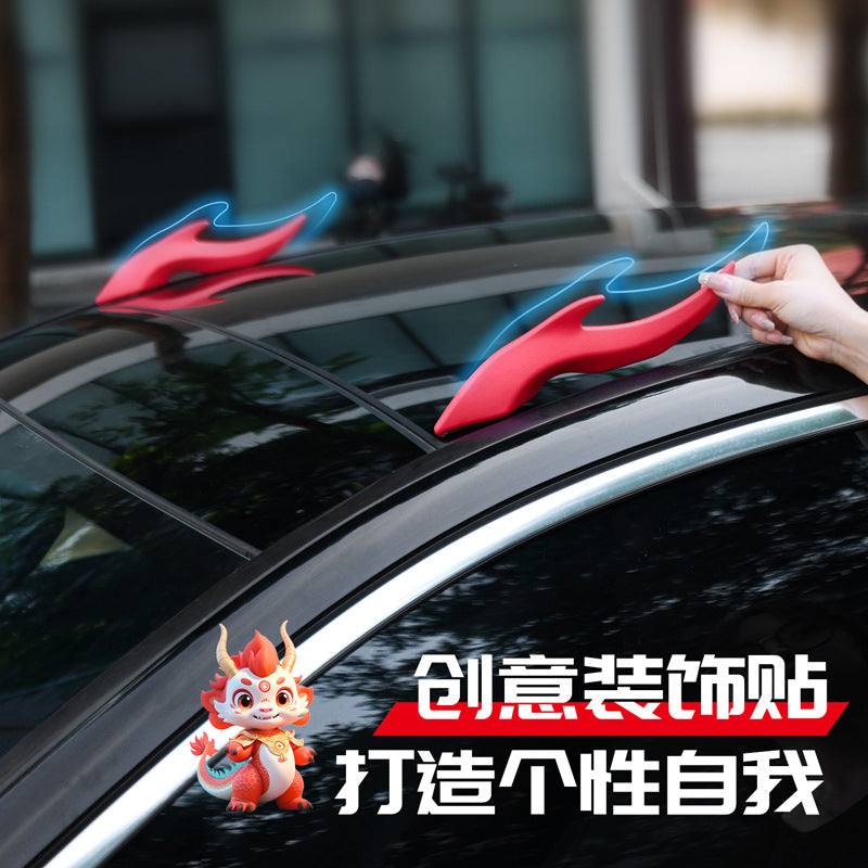 New dragon angle car exterior decoration (Arc light speed type flow fins)
