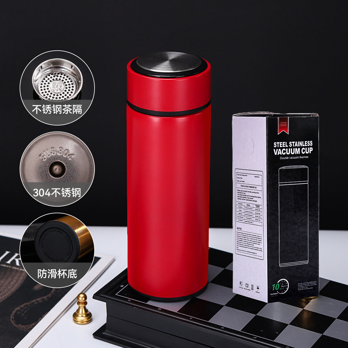 Temperature display Stainless steel thermos cup 316
