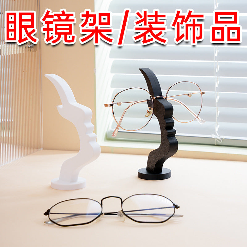 Face creative glasses holder
