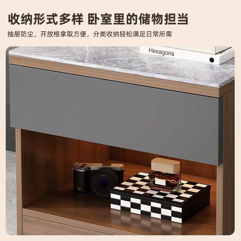 night stand Modern simple rock slab bedside table 20 * 16 * 17 inch