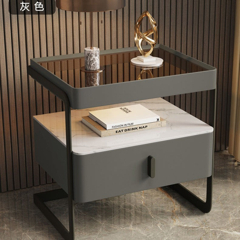 Bedside glass metal (single drawn glas)