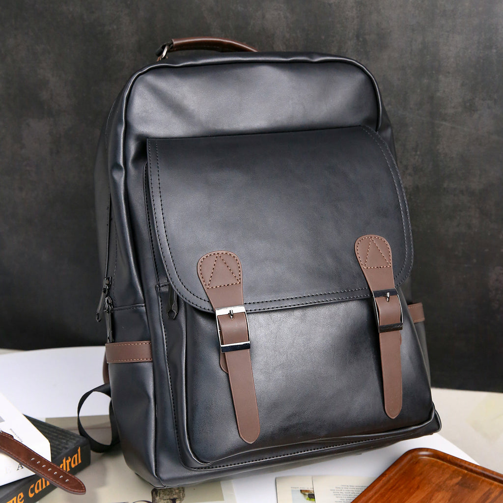 PU Back Backpack USB Charging Backpack