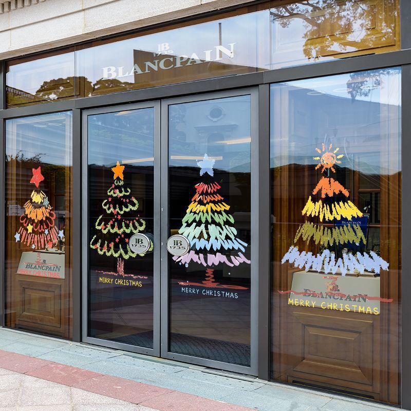 Christmas decorations window stickers