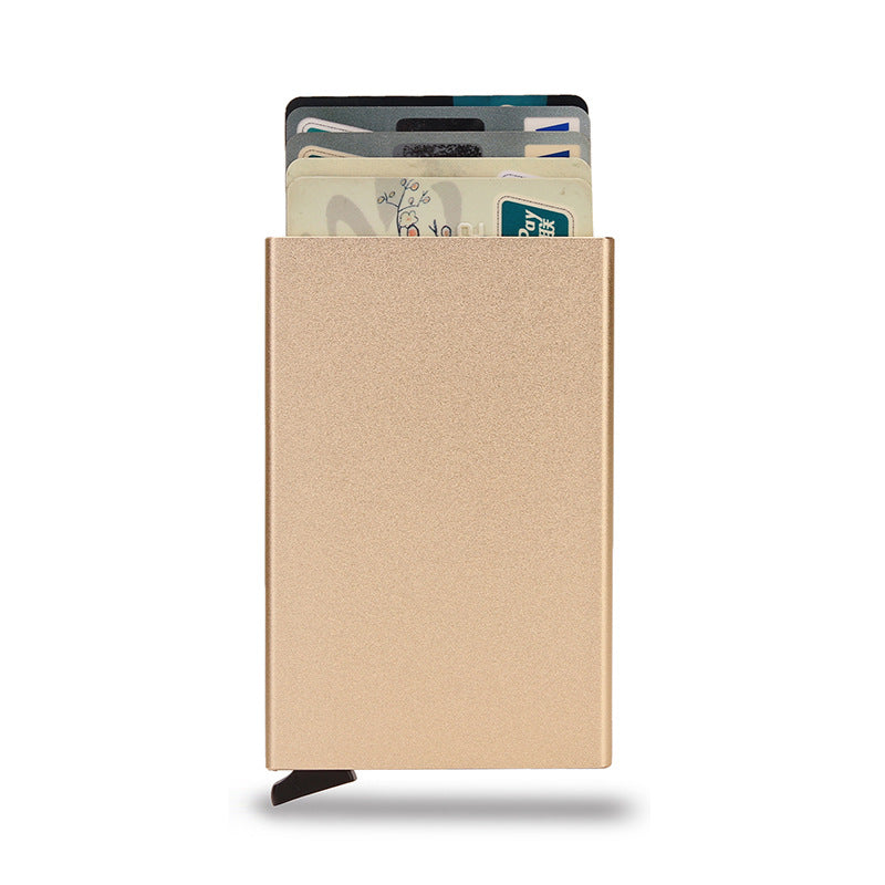 Metal card bag male anti-magnetic aluminum alloy