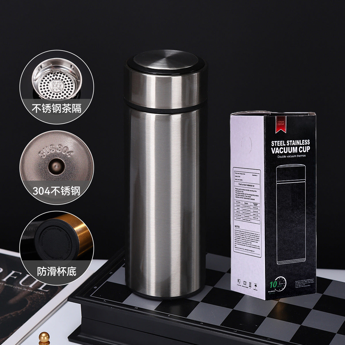 Temperature display Stainless steel thermos cup 316