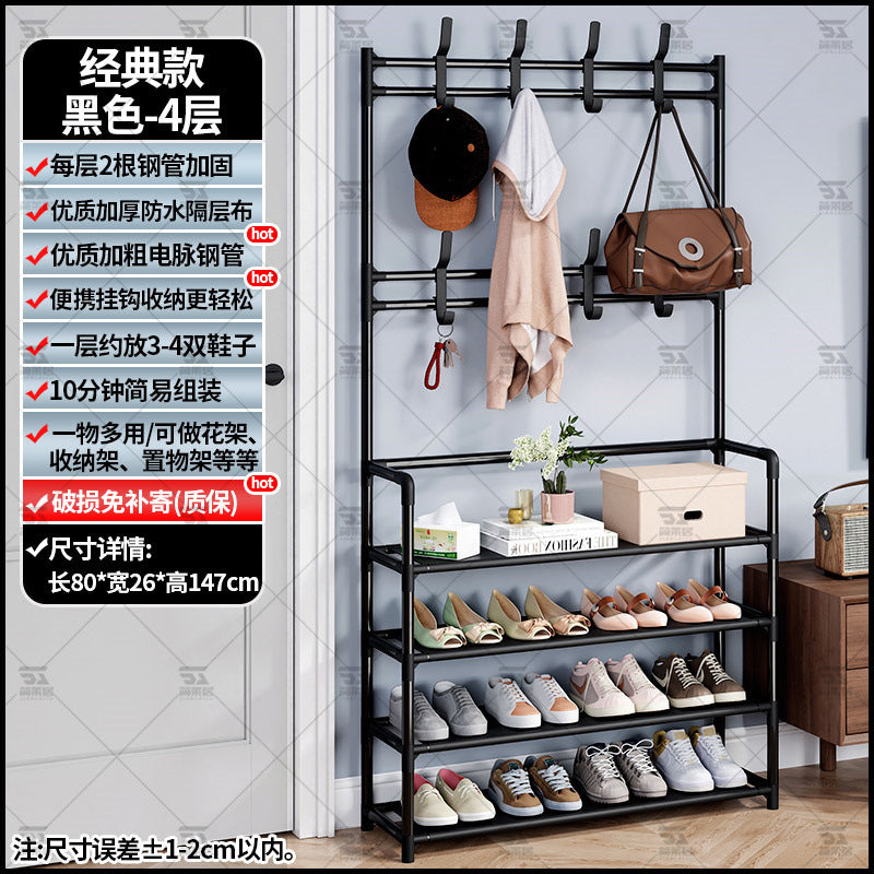 Shoe rack entrance multi-layer household interior