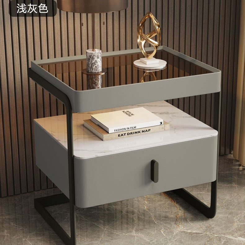 Bedside glass metal (single drawn glas)