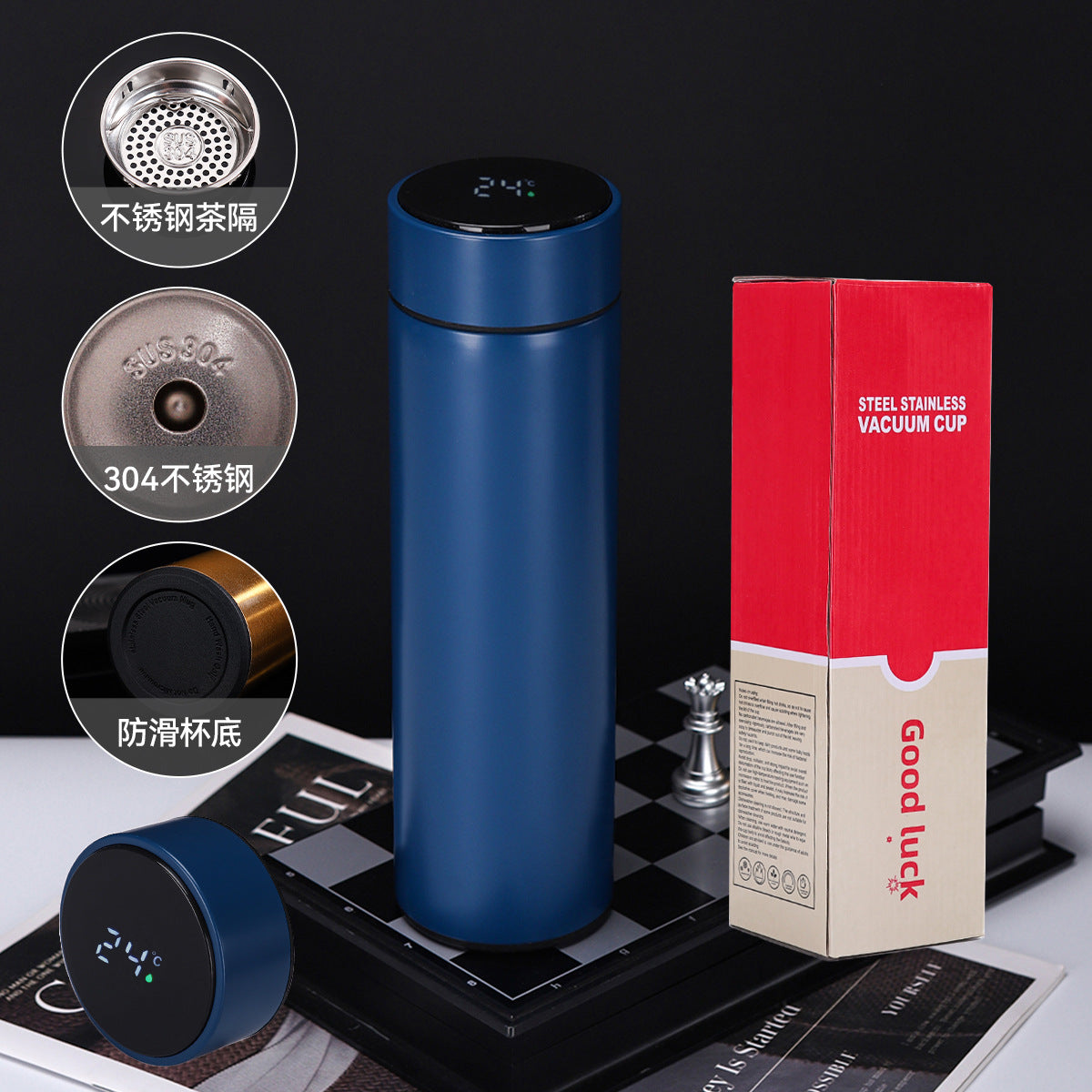 Temperature display Stainless steel thermos cup 316