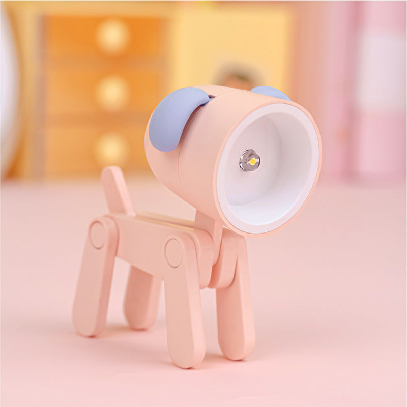 Swing joint movable puppy night light