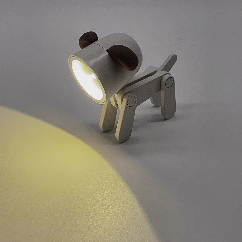 Swing joint movable puppy night light